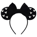 New Trendy Mouse Ears Headband 3.3"Velvet For Girls Soft Bow Hairband Halloween Festival Party Trip DIY Hair Accessories Gifts