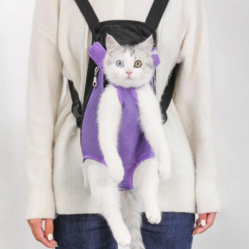 Adjustable Pet Backpack Carrier for Cats & Small Dogs