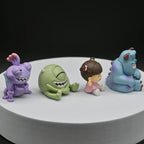 Monsters Inc Mini Figures 4PCS – Cartoon Character Collectible Toy Set