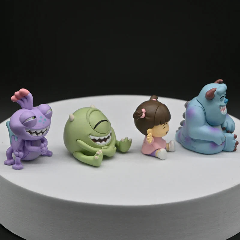 Monsters Inc Mini Figures 4PCS – Cartoon Character Collectible Toy Set