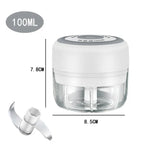 100ML/250ML Electric  Meat Mincer Garlic Chopper Rotate Garlic Press Crusher Vegetable Onion Cutter Kitchen Cooking Accessories