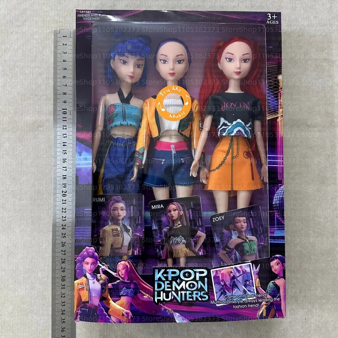 Kpop Anime Vinyl Doll Set – Rumi Mira Zoey Articulated Toy