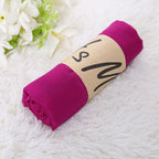 Fashion Korean Scarf Women Luxury Spring Winter Solid Color Hijabs For Woman Shawls Wraps Pashmina Bandana Scarves Wedding Gift