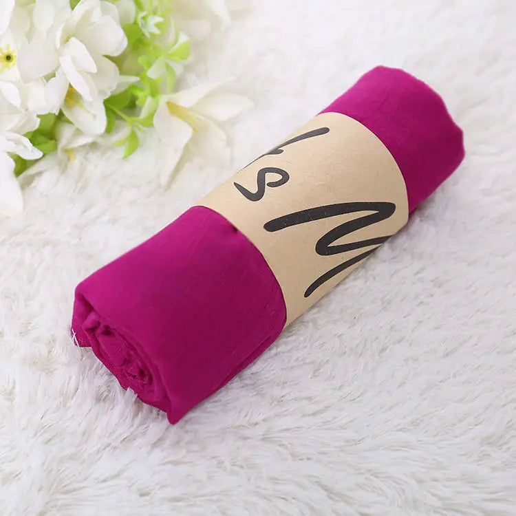 Fashion Korean Scarf Women Luxury Spring Winter Solid Color Hijabs For Woman Shawls Wraps Pashmina Bandana Scarves Wedding Gift