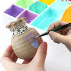 Yutiars Professional Artist Paint Brush Set - 6/24 PCS, Nylon Bristles for Watercolor, Acrylic, Oil Painting, Crafts & Face Body