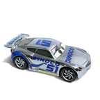 Disney Pixar Cars Piston Cup Racer Lightning McQueen Plated Version Magenta Color Alloy Diecast Model Toy Cars Children's Gift