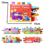 New 3D Visual Tail Cloth Book Baby Tear Resistant Biteable Cognitive Tool Interactive Parent-Child Fun Toddlers Enlighten Toys