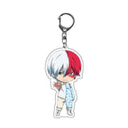 Anime My Hero Academia Keychain Acrylic Men Car Accessories Pendant Cosplay for Women Cute Bag Acrylic KeyRing Gift Trinket Fans