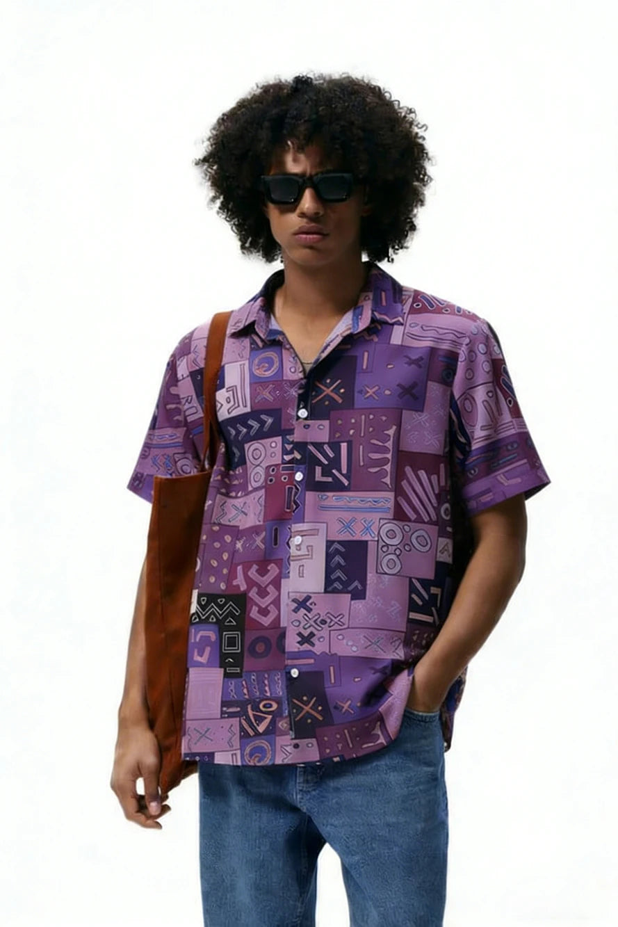 Men's Fashion Street Short-Sleeve Shirt High-Definition Pattern 3D Printed Shirt Hawaiian Outdoor Party Social Men's Clothing