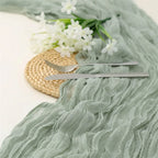 Gauze Table Runner Dinning  Decoration 90*300CM Rustic Country Boho Beach Wedding Party Table Decor Christmas Table Runners