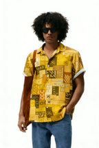 Men's Fashion Street Short-Sleeve Shirt High-Definition Pattern 3D Printed Shirt Hawaiian Outdoor Party Social Men's Clothing