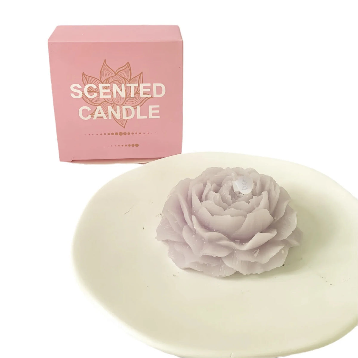 3D Peony Aromatherapy Candle - Creative Flower Shape, Wedding Decor Gifts Box & Valentine's Day Scented Souvenir Ornament