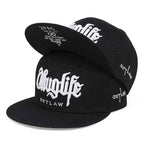 Thug Life Embroidery Snapback Baseball Cap for Streetwear Style