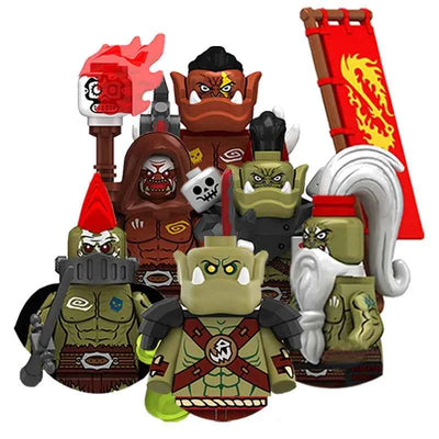 Medieval Knight Building Block Figures Fantasy Warrior Army Set