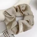 1/3PCS Satin Scrunchies with Rhinestones – Soft & Comfortable Hair Ties for Ponytails and Stylish Hair Accessories
