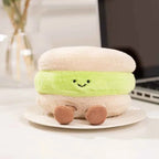 Cute Dessert Series Plush Toy Stuffed Food Cake,Egg Tart,Waffle,Pancake,Macaron,éclair Soft Doll Home Decor Gift for Children