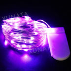 3V Led Silver Wire Fairy Lights Battery Power LED String Light with Switch for Garden Patio Fence Wedding Party Christmas Decor