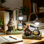 Creativity LED Desk Lamp Anime Totoro Cartoon with Bulbs Night Light for Bedroom Bedsides Desktop Ornament Gift Figure Decor