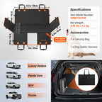 SucceBuy Back Seat Extender Dog Car Seat Cover for Back Seat Bed with Mesh Window and Storage Pocket Supports 350lbs Dog Hammock