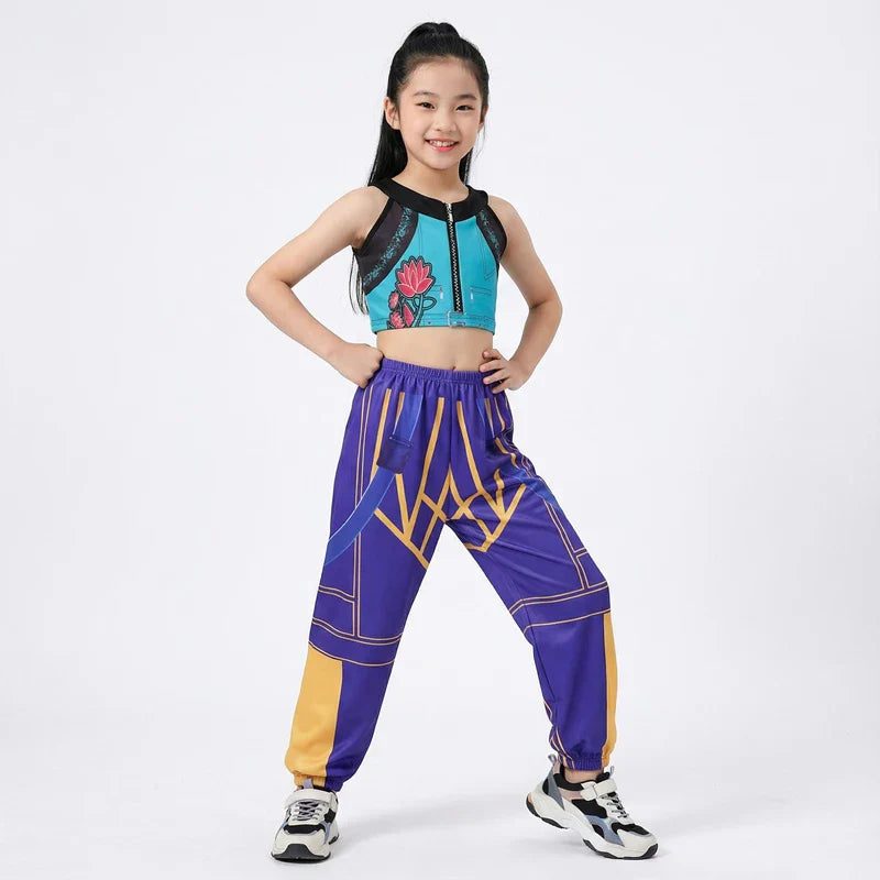 Rumi Girl Anime Cosplay Costume – Dance Performance Outfit