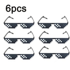Mosaic Sunglasses Cool Party Vintage Shades Eyewear For Men Pixelated Sunglasses Funny Women Glasses
