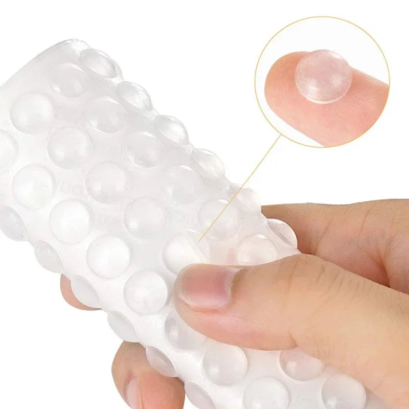 100Pcs Self Adhesive Door Stopper Rubber Damper Buffer Cabinet Bumpers Silicone Furniture Pads Cushion Protective Pads