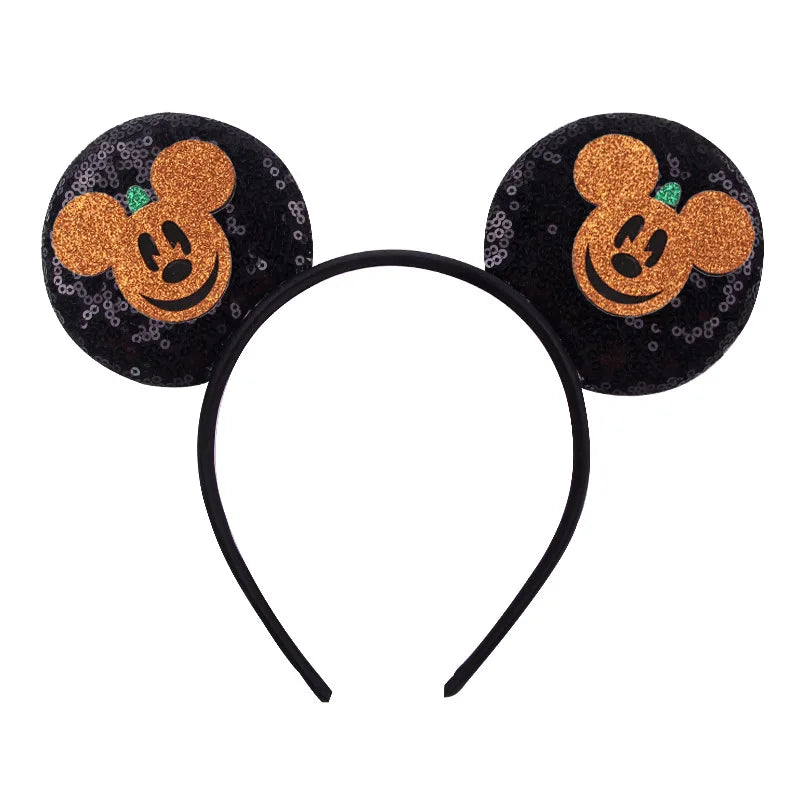 2026 Latest Fashion Ear Headband Sequin Bows For Girl Adult Kids Halloween Party Cosplay Hair Accessories Princess Hairband