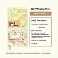 Kinbor 2027 Pocket Weekly Planner Notebook Limited Edition Week Journal Notebook Monthly Yearly Planning Book Travel Recording