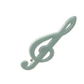 Y2k Style Music Symbol Hair Accessories Vintage Sweet Cute Hair Clip Cyan Fresh Hairpin New Sensea Of Niche Fashion And Art 2025