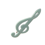Y2k Style Music Symbol Hair Accessories Vintage Sweet Cute Hair Clip Cyan Fresh Hairpin New Sensea Of Niche Fashion And Art 2025
