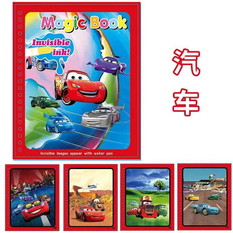 Disney Cartoon Frozen Water Painting Drawing Toys Set Graffiti Minnie Mouse Elsa Princess Watercolour Magic Book for Girls Gift