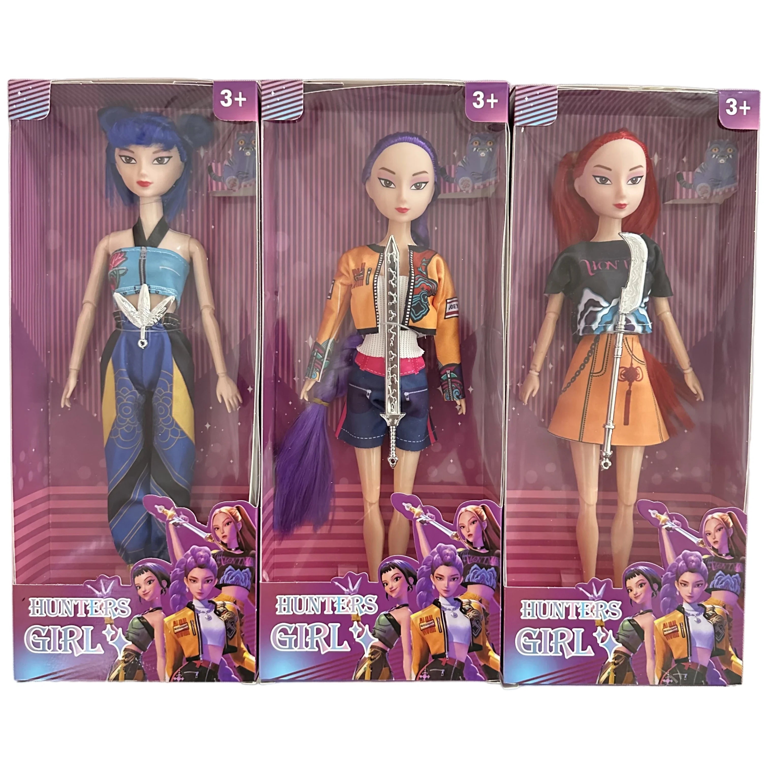 Kpop Anime Vinyl Doll Set – Rumi Mira Zoey Articulated Toy
