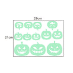 Halloween Luminous Window Stickers – Glowing Eyes, Bats & Ghost Decor