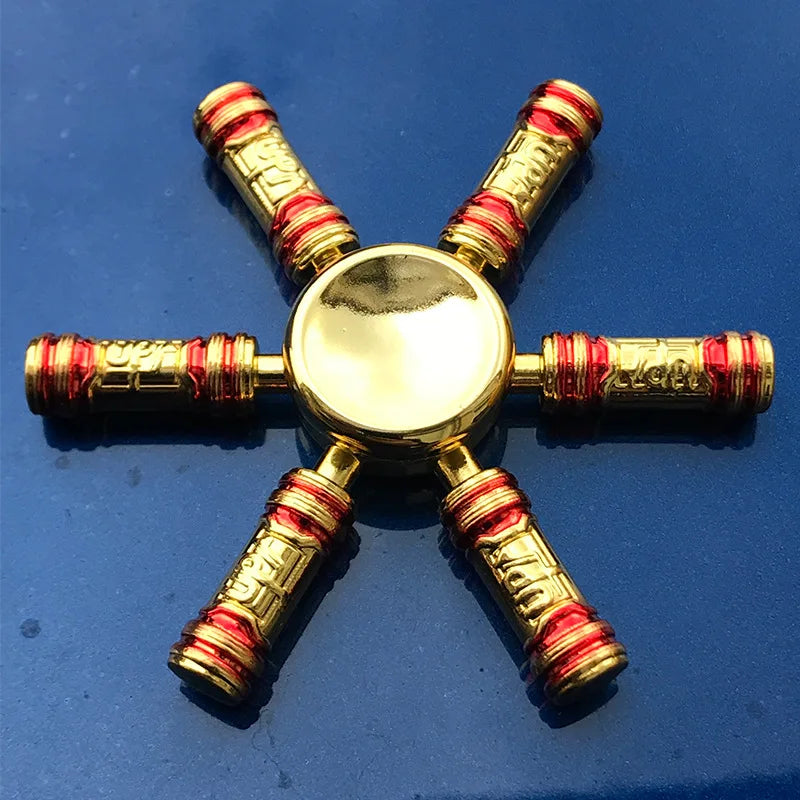 Colorful Zinc Alloy Fidget Spinner Smooth Bearing Hand Gyro Toy