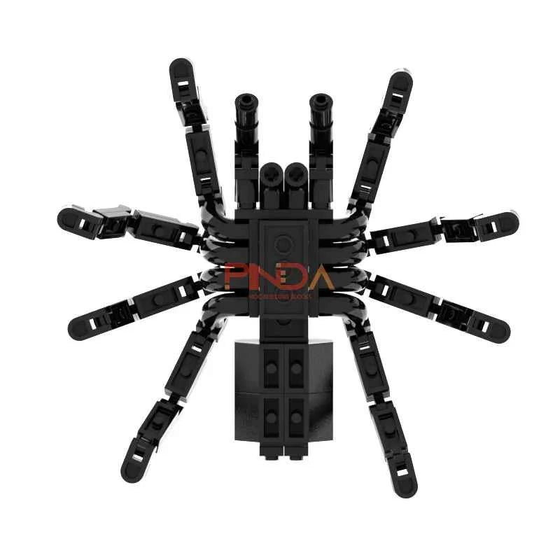 126 Pcs Talantula Black Spider Model Set Building Blocks Creative Animals MOC Construction Bricks Tricky Toy Halloween Kid Gifts
