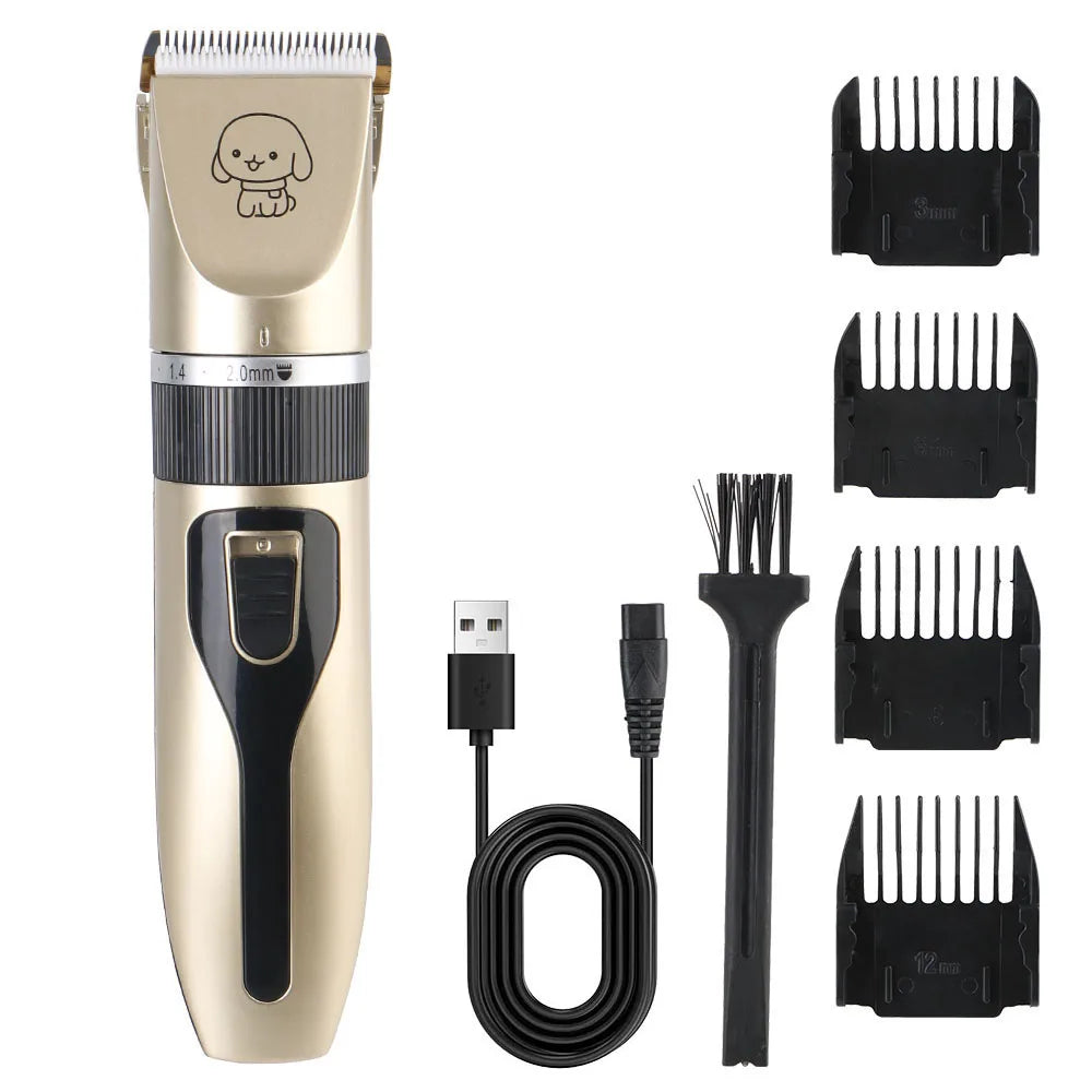 Pet Hair Clipper Grooming Trimmer Set – Professional Cordless Clippers