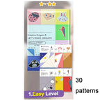 Origami Kit 30/96 Sheets Origami Paper Craft Guiding Book DIY Art Craft Projects Supplies for Beginners Children Kids Boys Girls