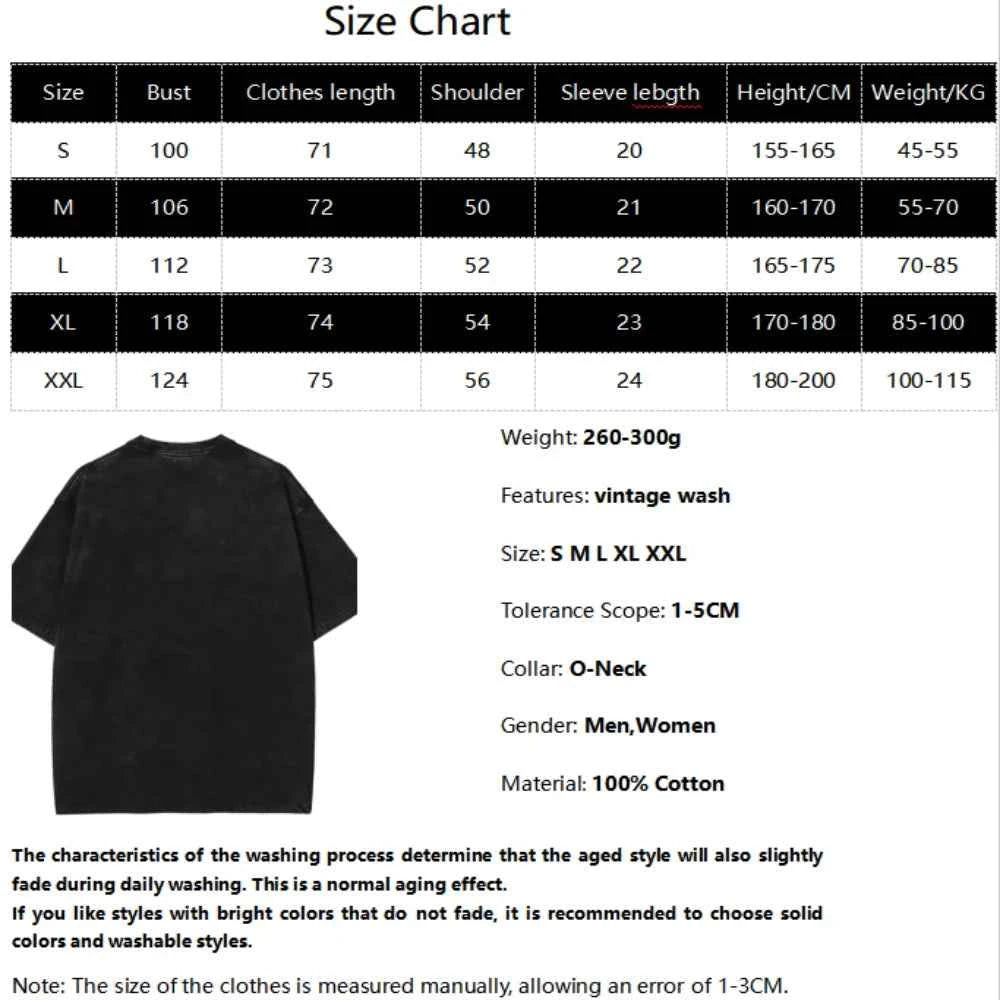Yami Sukehiro Graphic Tshirt Black Clover Manga Cotton T-shirt For Men Short Sleeve Clothing Oversized Tee Male Washed T Shirt