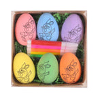 DIY Painting Easter Eggs with Paint Pen DIY Doodle Kit Easter Egg Coloring Craft Kit for Easter Theme Party