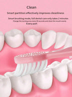 Electric Toothbrush for Adults – Automatic Couples Set with Random Brush Head Colors | Rechargeable Tooth Cleaner for Home & Travel Use