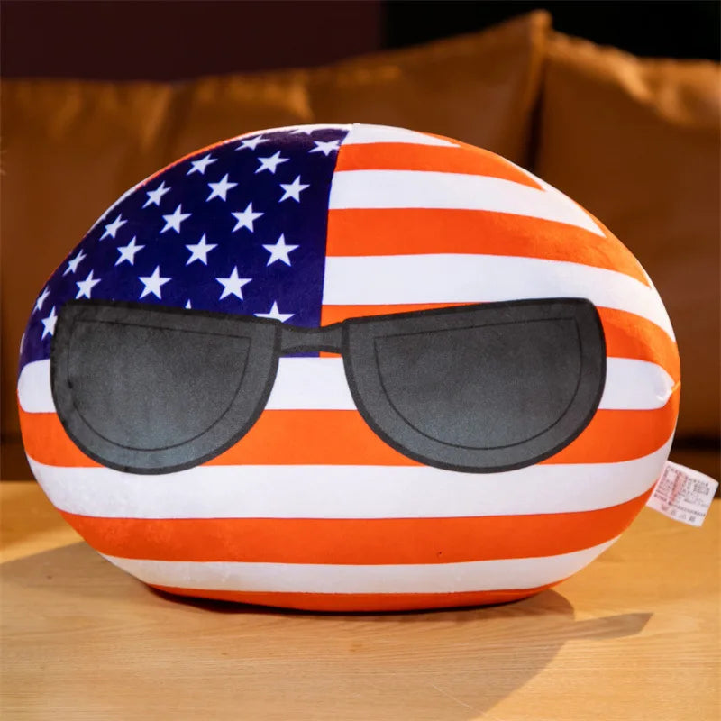 70 styles 10cm Country Ball Plush Toys Polandball Pendant Country Balls Countryball Stuffed Doll Toy Christmas Gift for Kids