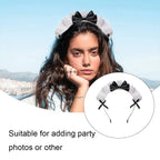 1PC　Maid Lace Bow Headband, Cute Cosplay Hair Accessory for Halloween, Costume Party & Dress - Up