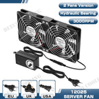120mm 3000RPM Fan Cooling With Controller 12cm 12V 220V Btc Machine Chassis Workstation Cabinet Radiator Server Fan