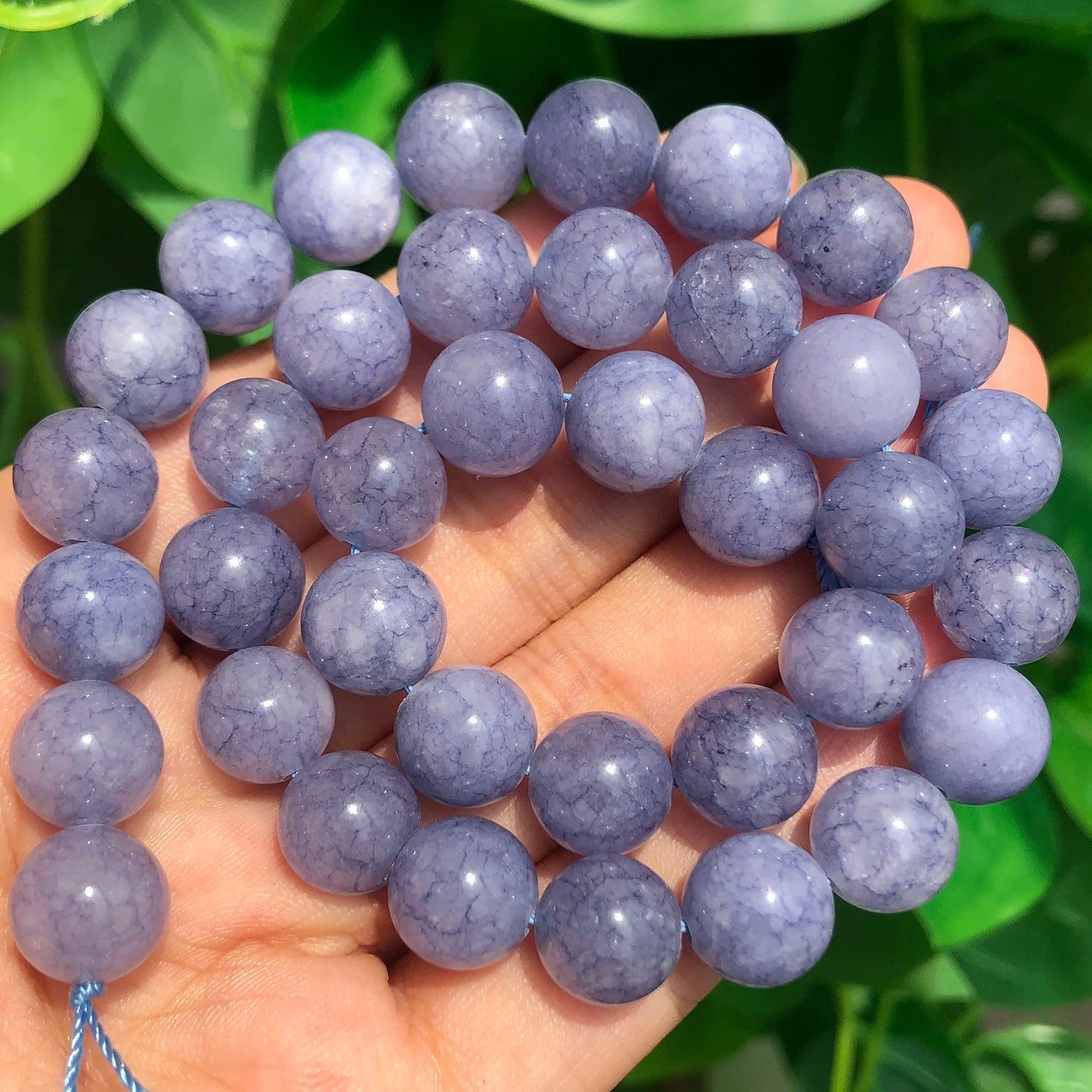 Natural Stone Beads Lapis Lazuli Round Loose Stone Beads For Jewelry Making DIY Bracelet Earrings Accessories 15'' 4/6/8/10/12mm