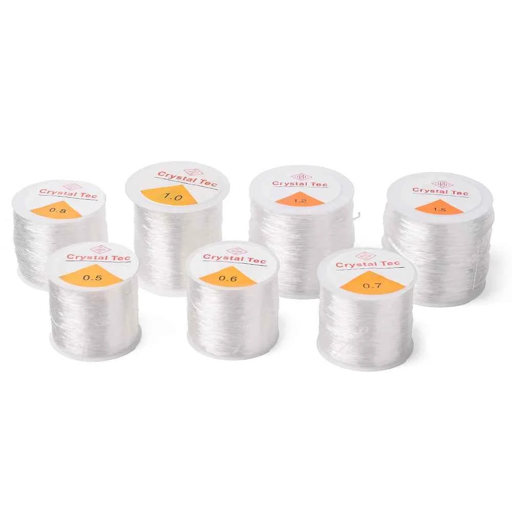 iYOE 0.5-1.5mm Elastic Cord String Transparent Elastic Thread For Jewelry Making Diy Bracelet Necklace Beaded Accessories