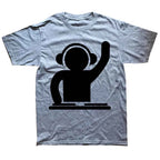 Funny Dj Cat T Shirts Summer Style Graphic Cotton Streetwear Short Sleeve Music Hip Hop Birthday Gifts T-shirt Mens Clothing