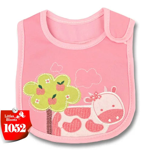 [Littles&Bloomz] Baby Girl Boy Feeding Bibs Waterproof Apron Cartoon Towel Kids Toddler Dinner baberos Bandanas Burp Cloths
