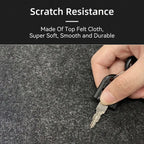 Large Wool Felt Mouse Pad – Non-Slip Writing Mat & Keyboard Desk Protector for Home, Office, and Gaming