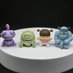 Monsters Inc Mini Figures 4PCS – Cartoon Character Collectible Toy Set