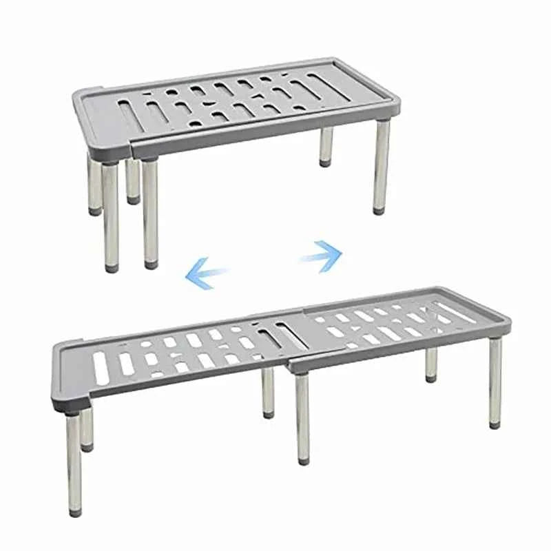 Étagère rétractable, 1 pièce, support de rangement multifonction, organisateur d'articles ménagers, bouteille d'assaisonnement